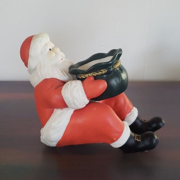 Vintage PartyLite Santa Claus Shelf Sitter Tealight Votive Candle Holder Retired - Picture 2 of 10